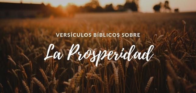 Versículos de la Biblia sobre la Prosperidad